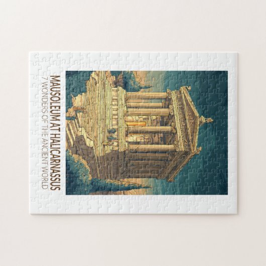 Mausoleum at Halicarnassus 7 Wonders of the World Puzzle (Horizontal)