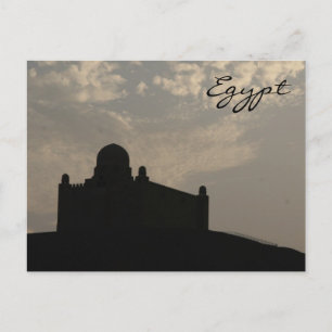 Mausoleum Silhouette Postkarte