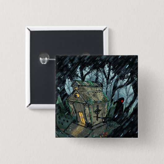 Mausoleum und die Krähe Button (Vorne & Hinten)