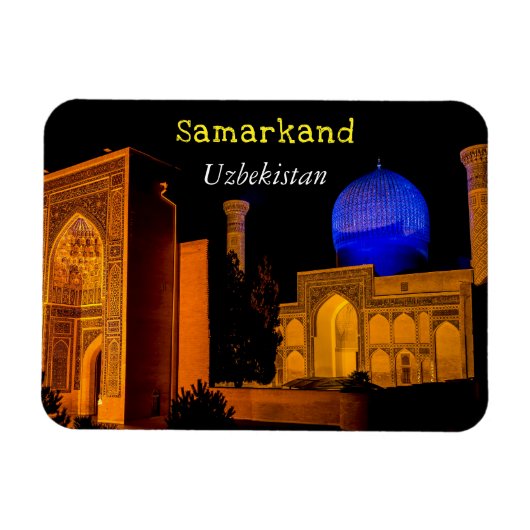 Mausoleum von Amir Timur - Samarkand, Usbekistan Magnet (Horizontal)