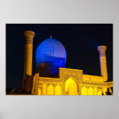 Mausoleum von Amir Timur - Samarkand, Usbekistan Poster (Vorne)