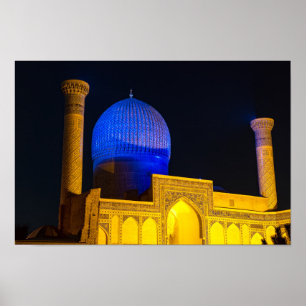 Mausoleum von Amir Timur - Samarkand, Usbekistan Poster