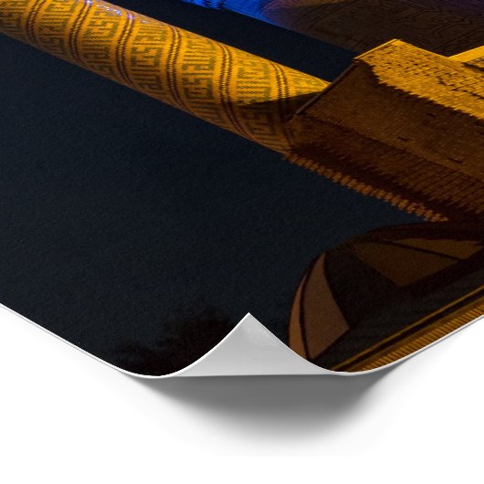 Mausoleum von Amir Timur - Samarkand, Usbekistan Poster (Ecke)