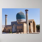 Mausoleum von Amir Timur - Samarkand, Usbekistan Poster (Vorne)