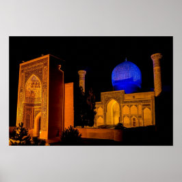 Mausoleum von Amir Timur - Samarkand, Usbekistan Poster
