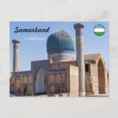 Mausoleum von Amir Timur - Samarkand, Usbekistan Postkarte (Vorderseite)