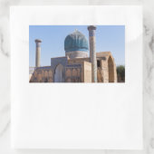 Mausoleum von Amir Timur - Samarkand, Usbekistan Rechteckiger Aufkleber (Tasche)