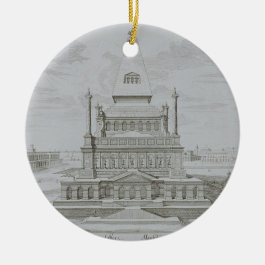 Mausoleum von Halicarnassus, Bodrum, die Türkei, Keramikornament (Vorne)