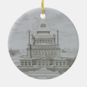 Mausoleum von Halicarnassus, Bodrum, die Türkei, Keramikornament (Hinten)