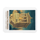 Mausoleum von Halikarnassos 7 Weltwunder Magnet (Horizontal)