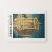 Mausoleum von Halikarnassos 7 Weltwunder Puzzle (Horizontal)
