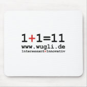 Mauspad "1+1=11" (Vorne)