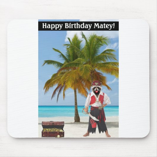 Mauspad. Alles Gute zum Geburtstag, Matey! Mousepad (Vorne)