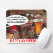 Mauspad. Alles Gute zum Jubiläum. Orang-Utan-Bier Mousepad (Mit Mouse)