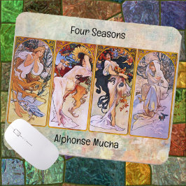 MAUSPAD - Alphonse Muchas "Four Seasons"-Kunst