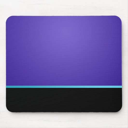 Mauspad Blau Schwarze Mausmatte (Vorne)