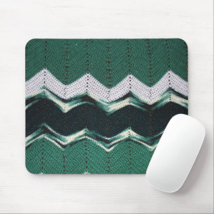Mauspad - Chevron-Muster in Grüntönen