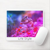 Mauspad Chipmunk Life Style  trending (Mit Mouse)