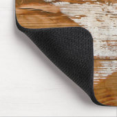 Mauspad, Country Wood Gran Rustic White Star Mousepad (Ecke)