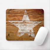 Mauspad, Country Wood Gran Rustic White Star Mousepad (Mit Mouse)
