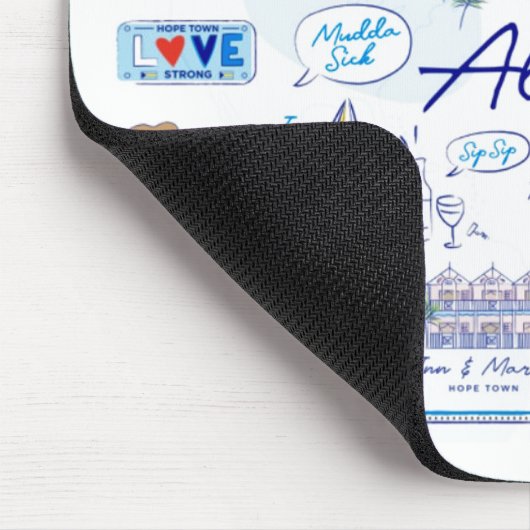 Mauspad - "Die ABC's OF Hope Town" (Ecke)