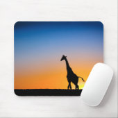 Mauspad Giraffe Sonnenuntergang (Mit Mouse)