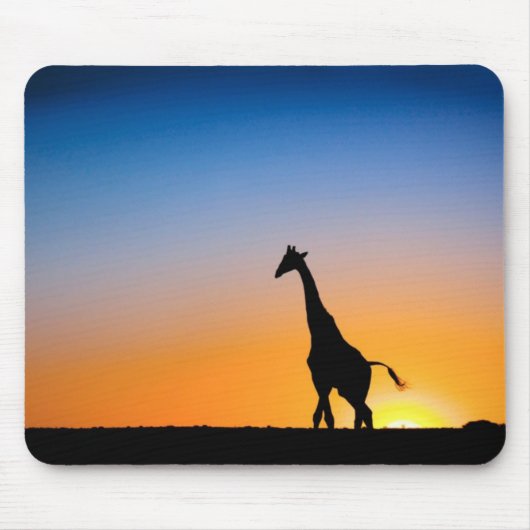 Mauspad Giraffe Sonnenuntergang (Vorne)