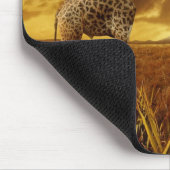 Mauspad Giraffen Sonnenuntergang (Ecke)