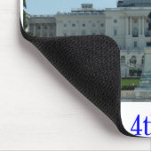 Mauspad. Glückwunsch 4. Ratte/Unclesam Mousepad (Ecke)