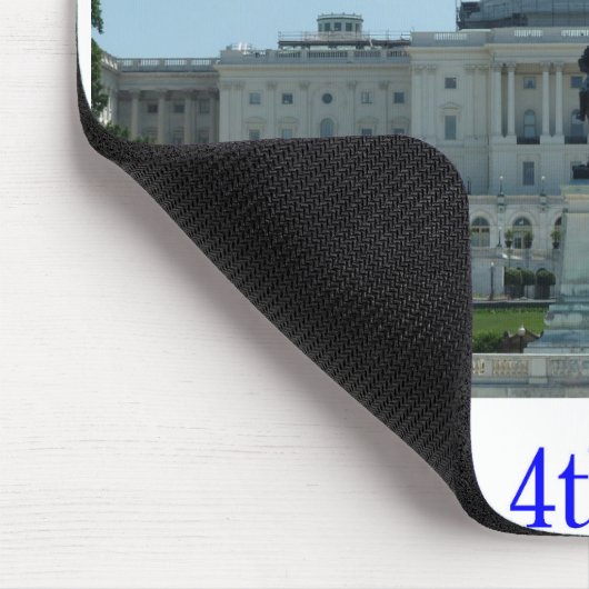 Mauspad. Glückwunsch 4. Ratte/Unclesam Mousepad (Ecke)