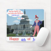 Mauspad. Glückwunsch 4. Ratte/Unclesam Mousepad (Mit Mouse)
