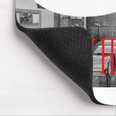 Mauspad. Happy Halloween. KatzenHexe Mousepad (Ecke)