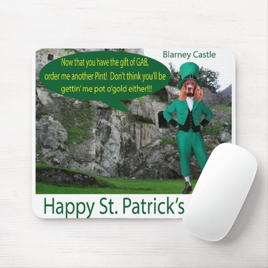 Mauspad. Happy St. Patrick's Day. Mousepad (Mit Mouse)