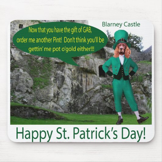 Mauspad. Happy St. Patrick's Day. Mousepad (Vorne)