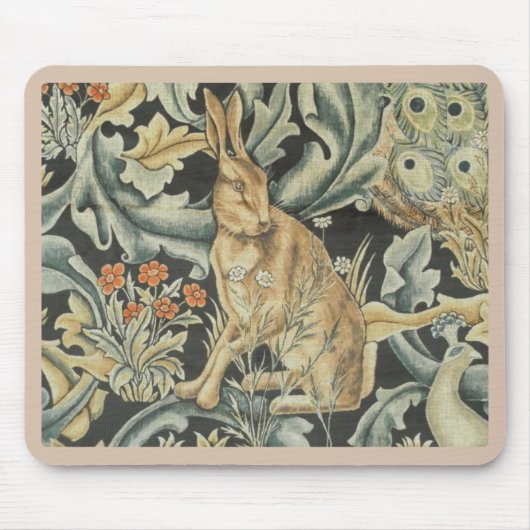 Mauspad - Hase und Pfau (Vorne)