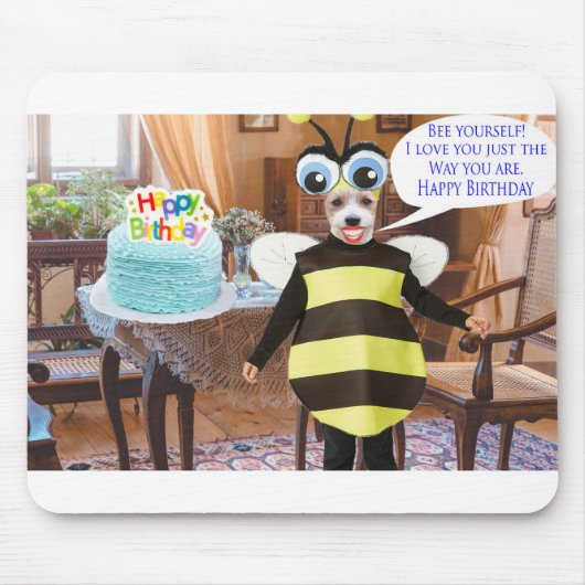 Mauspad. Herzlichen Glückwunsch zum Geburtstag. Bi Mousepad (Vorne)