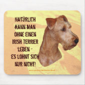 Mauspad "Irish Terrier" (Vorne)