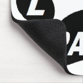 Mauspad-Liebe auf Paws Black Mousepad (Ecke)