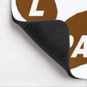 Mauspad-Liebe Paws Brown Mousepad (Ecke)