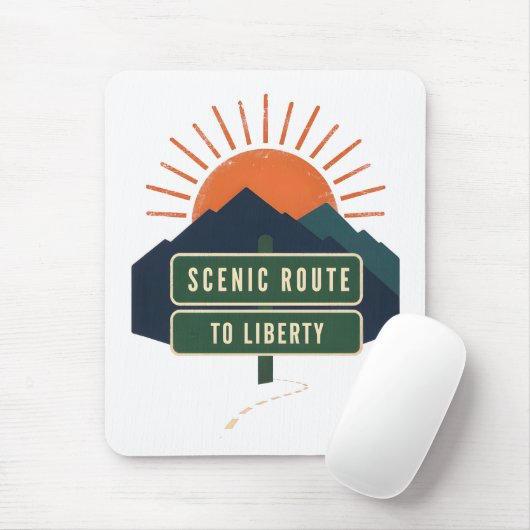 Mauspad 'Malersiche Route zur Freiheit' (Mit Mouse)