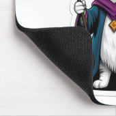 Mauspad Mini-Zauberkatze mit magischem Stab (Ecke)