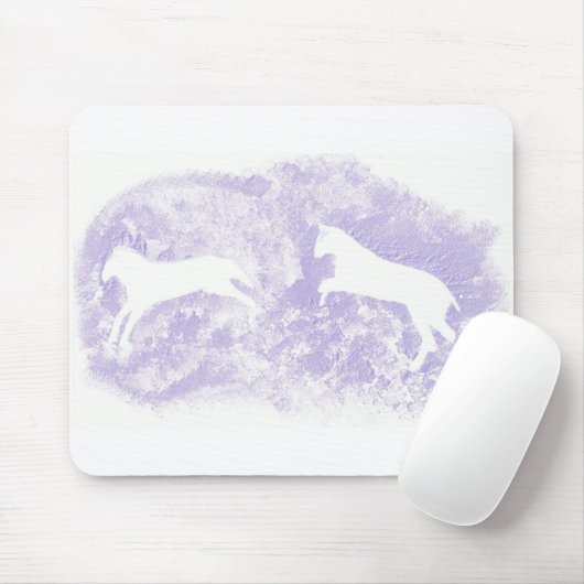 Mauspad mit Abstraktem Pferdedesign (Mit Mouse)