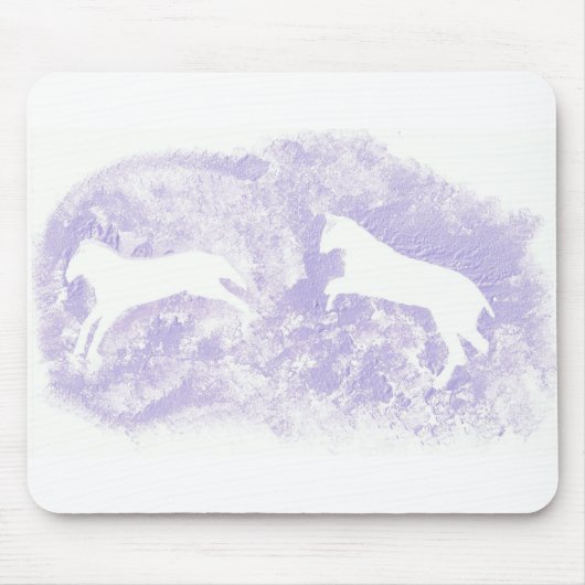 Mauspad mit Abstraktem Pferdedesign (Vorne)