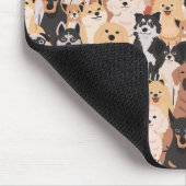 Mauspad mit allen Hunden (Ecke)