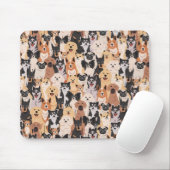 Mauspad mit allen Hunden (Mit Mouse)