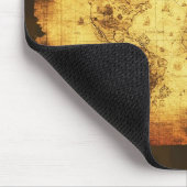 Mauspad mit alter Weltkarte (Ecke)