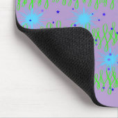 Mauspad mit blauem Stern-Design (Ecke)