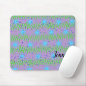 Mauspad mit blauem Stern-Design (Mit Mouse)