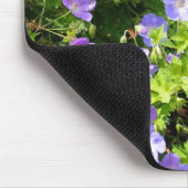 Mauspad mit blauen Blumen (Ecke)
