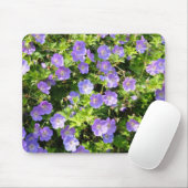 Mauspad mit blauen Blumen (Mit Mouse)